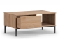 Preview: Couchtisch ERISTO mit Schublade - Hickory